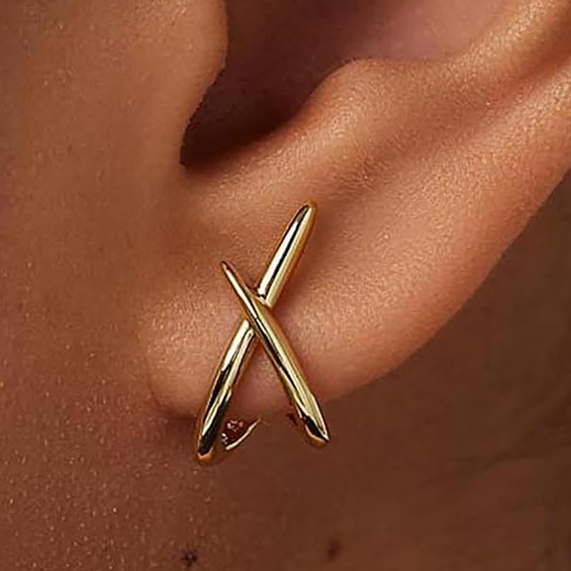 Zlaténáušnice pro ženy Trendy,napichovacínáušnice ze 14K zlata Elegantnínáušnice Jednoduché minimalistické zlaténáušnice Hypoalergennínáušnice pro ženy Dárky